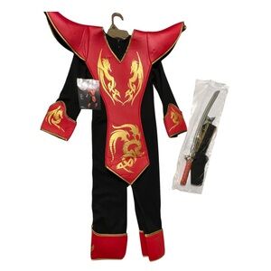 Ninja Kids Costume - Red and Black